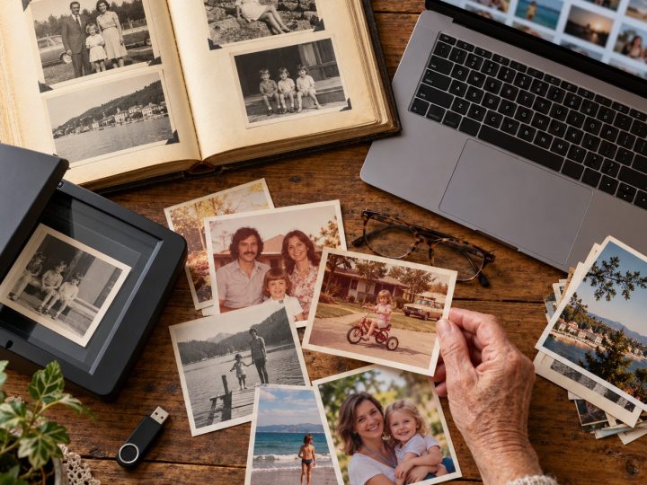 Album di famiglia, foto stampate e portatile