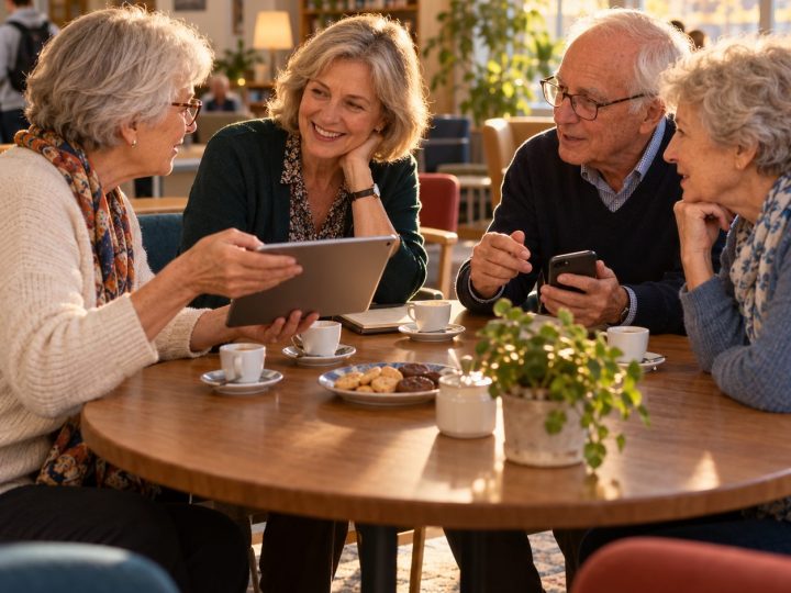 Caffè Digitale: senior fanno domande alla docente