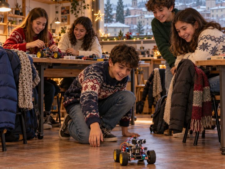 Campus di Natale: ragazzi costruiscono robot