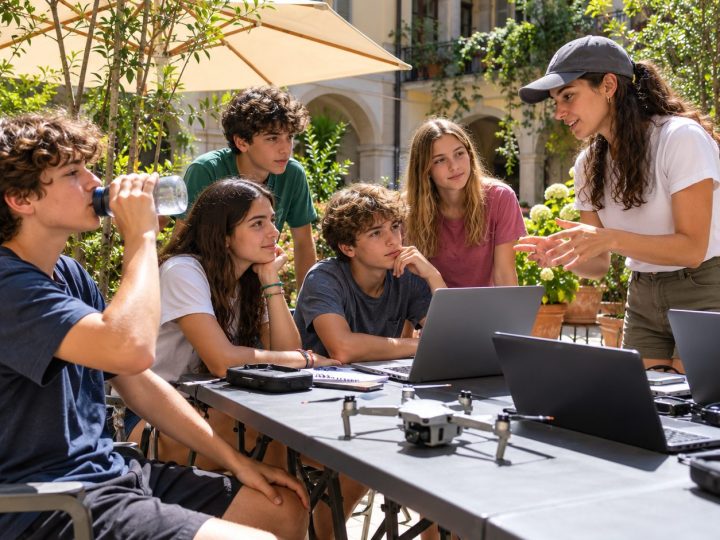 Summer camp tech nel cortile