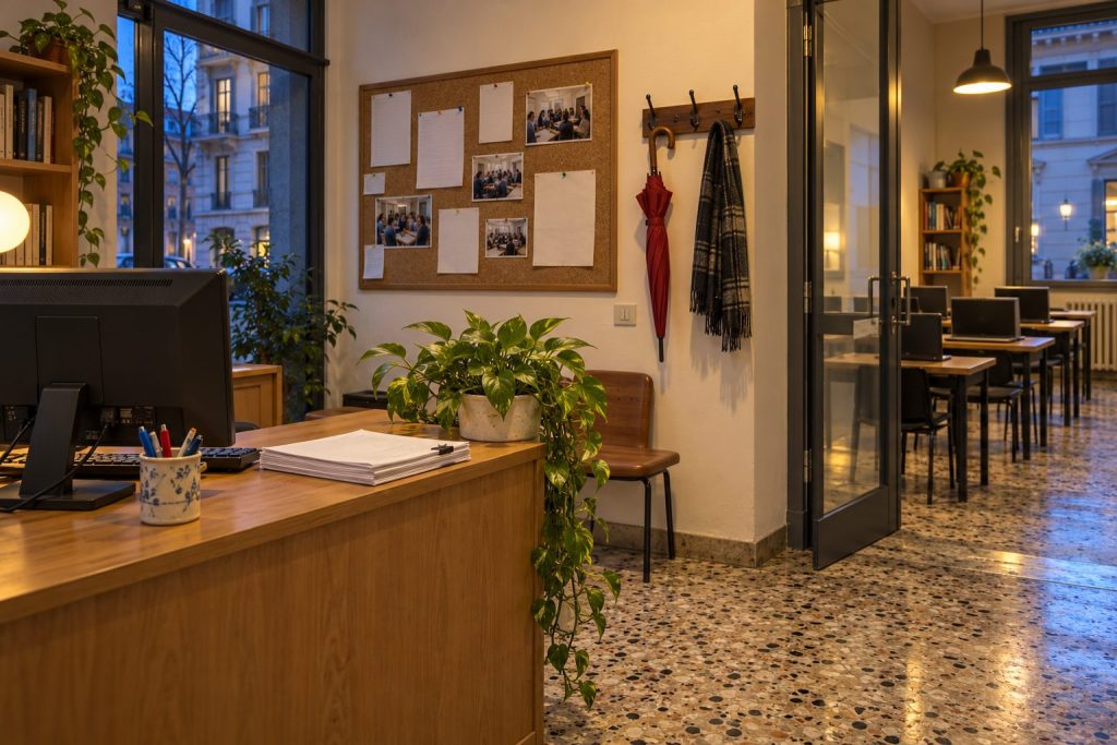 Segreteria della scuola ILS Milan in Viale Monza